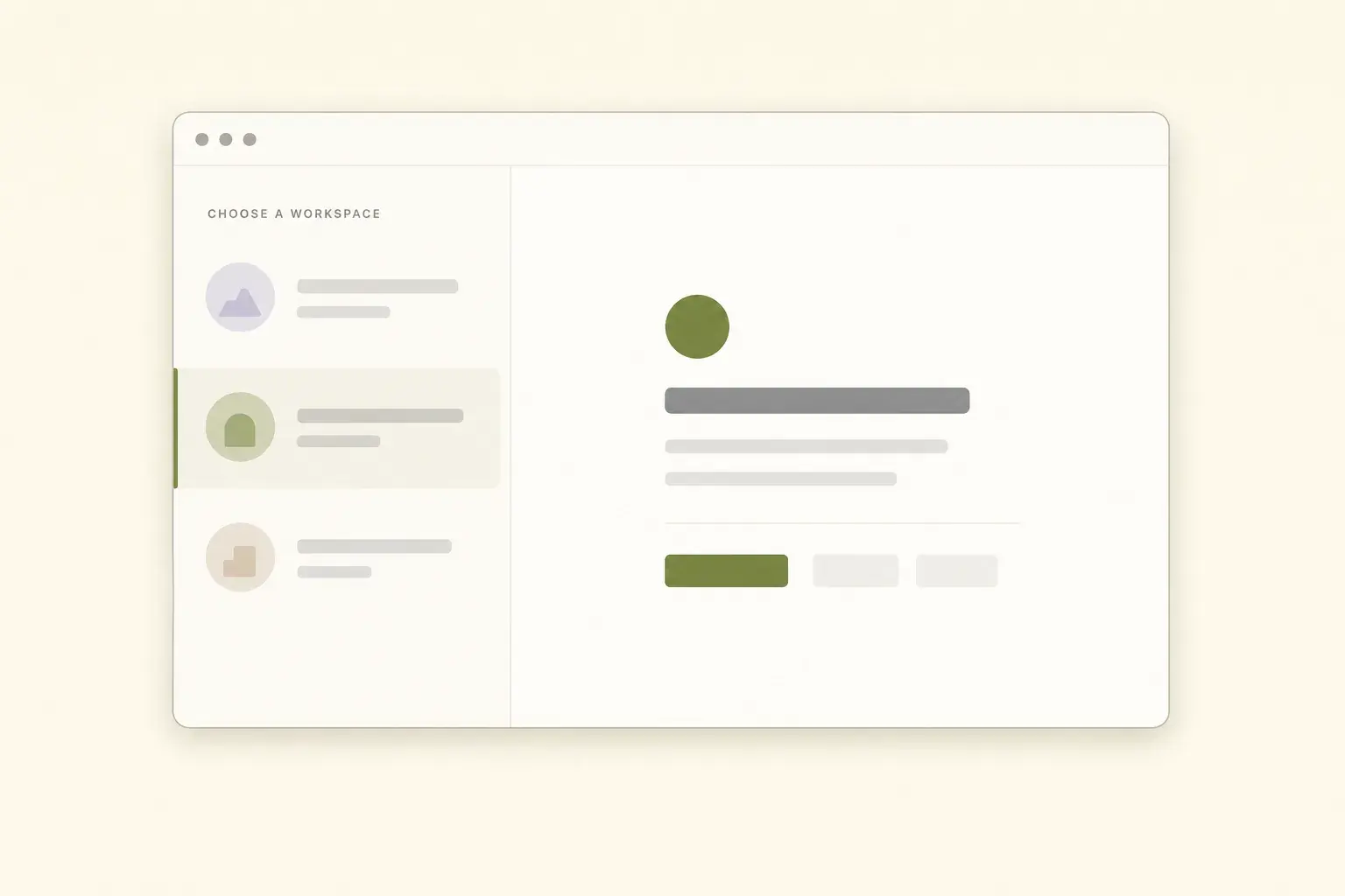 One workspace per client